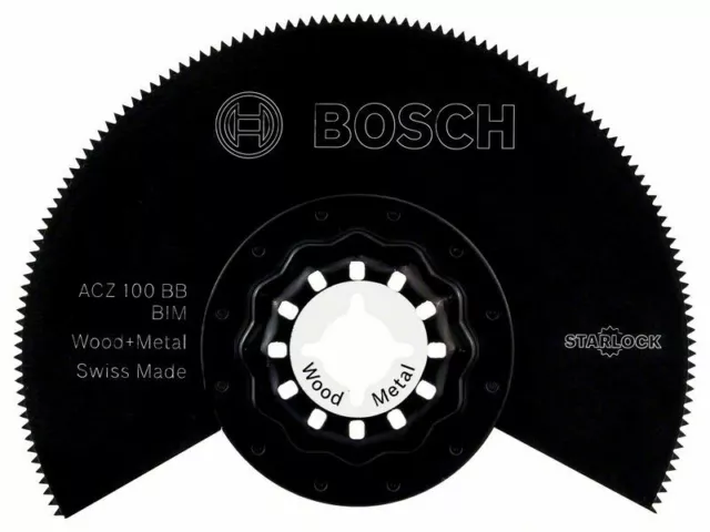 10x Bosch Bim Lame de Scie Segment Acz 100 BB, Wood Et Métal, 100 MM