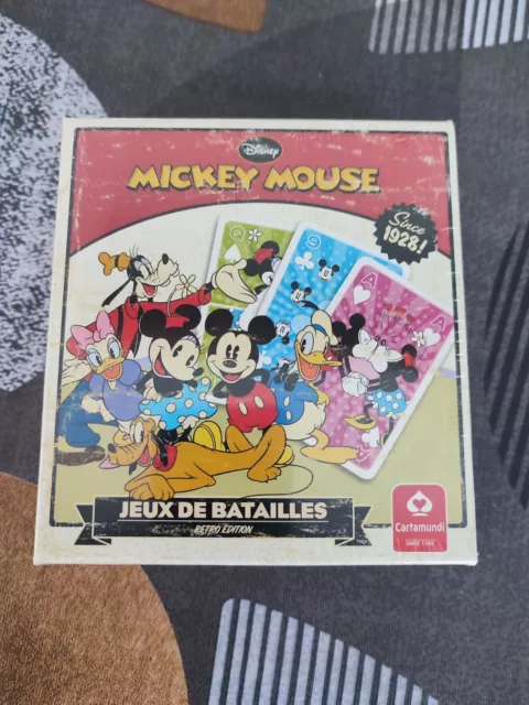 Jeux de Batailles - Mickey Mouse - Retro Édition 1928 - Disney Cartamundi -NEUF-