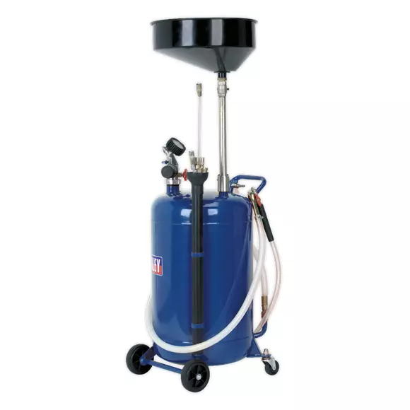 Sealey Mobile Oil Drainer with Probes 90ltr Air Discharge AK459DX (B)