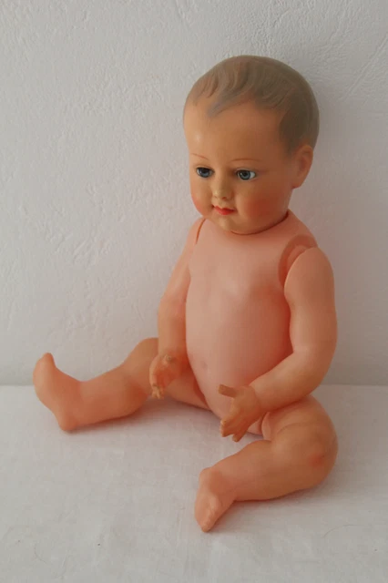 ANCIEN BAIGNEUR PETITCOLLIN CELLULOÏD - Ht 40 cm
