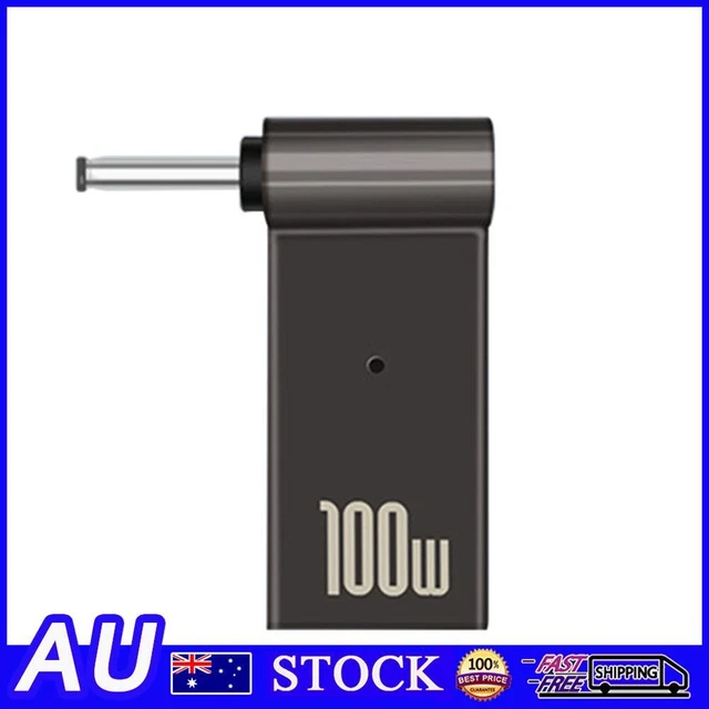PD Type-C Female to DC Male Jack Plug Converter for 19V (4x1.35mm)