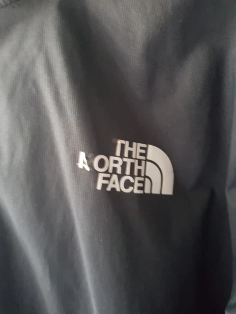 Giacca The North Face Uomo XL Con Cappuccio Hyvent Nera Cerniera Intera Impermeabile 2