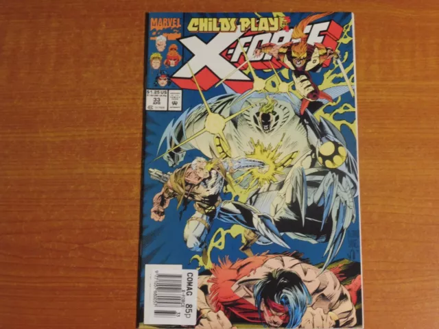 Marvel Comics:  X-FORCE #33  April 1994  Childs Play Part 3 of 4,  Cable