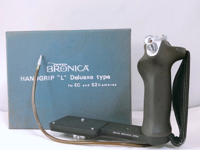 🟢NEAR MINT in Box🟢 Zenza Bronica Hand Grip L Deluexe type for S2 EC Japan 1762