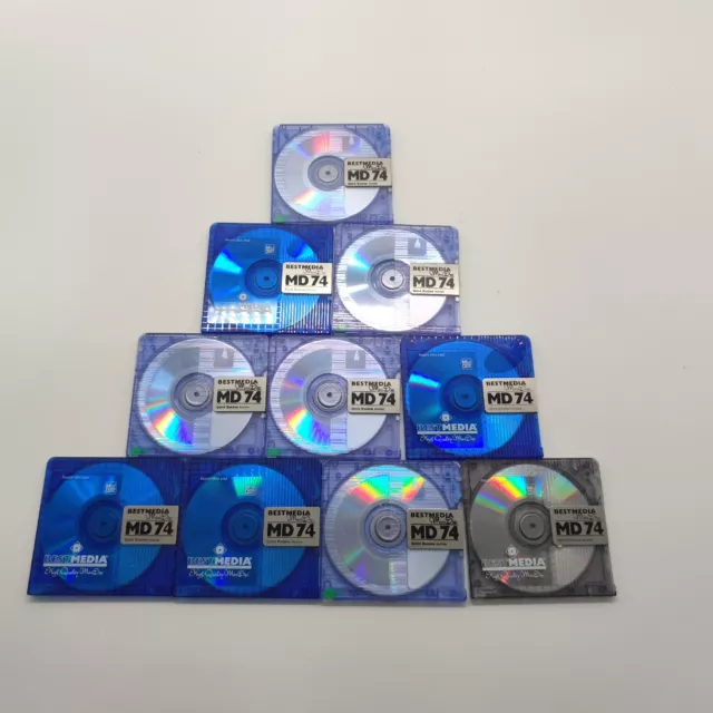 10x MDs Bestmedia Minidisc MD 74 Minidisk BLANKDISC Leer  74 Min. vom Händler