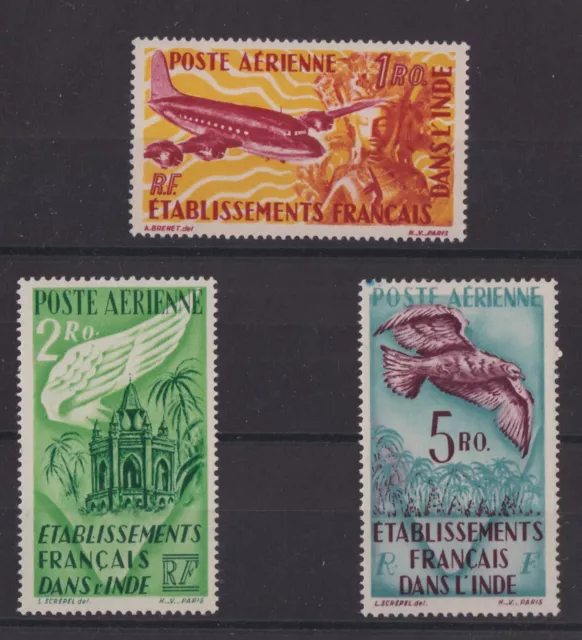 INDE SERIE COMPLETE DE 3 TIMBRES POSTE AERIENNE NEUF** N° 18 à 20 Cote: 59,00€