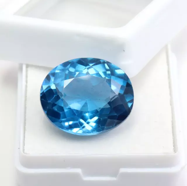 AAA+ Natural 18.70 CT Rare Faceted Sky Blue Spinel VVS Unheated Loose Gemstone