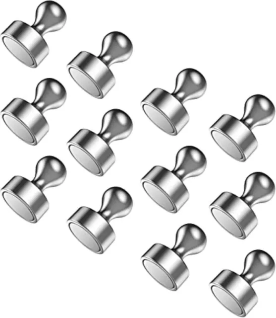 Neodymium Magnets Extra Strong Rare Earth Magnets for Fridge Whiteboard 12 PCS