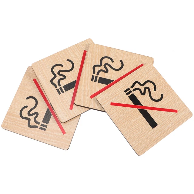 LEIASA | Pannello adesivo per divieto di fumo, 5 x 18 cm, spessore 0,8