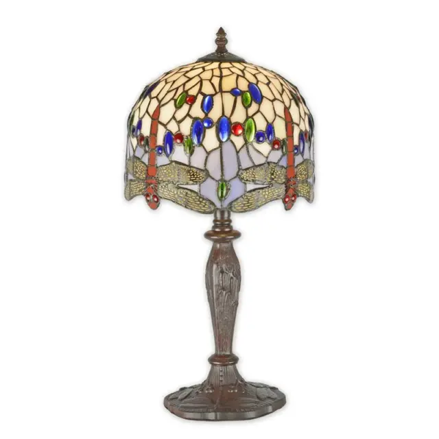 Un Colorato Lampada da Tavolo/Piantana IN Tiffany Stile TA-118