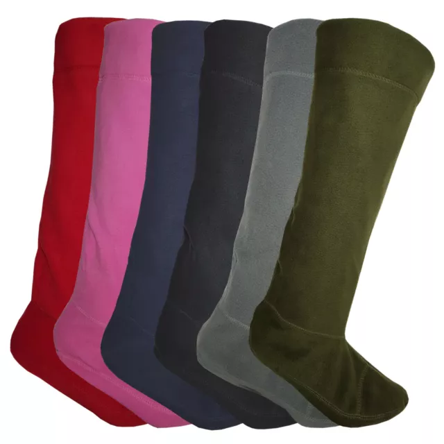 Mens Womens Fleece Welly Socks 6-11 4-8 Wellie Warmer Wellington Boot Liner