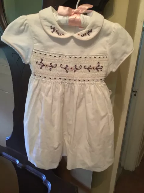 Beautiful First Impressions Baby Girl Dress w/head band 12 mos