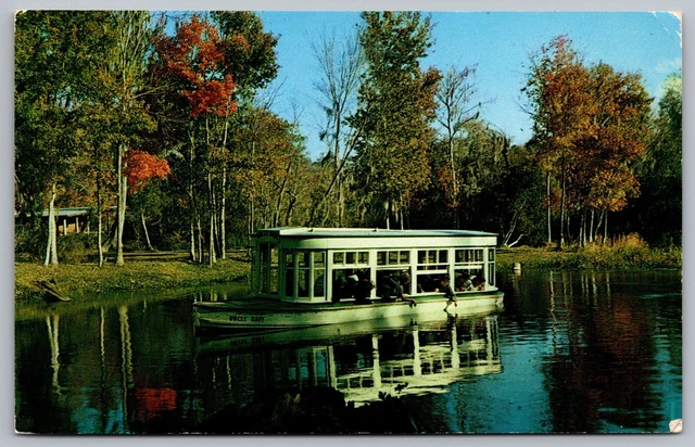 Florida Silver Springs Glass Bottom Boat FL Postcard UNP VTG Koppel Unused