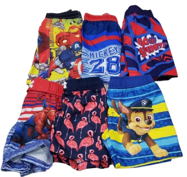 Old Navy Marvel Nickelodeon Swimwear Trunks Outfit Boys 2T Paw Patrol Spiderman 2