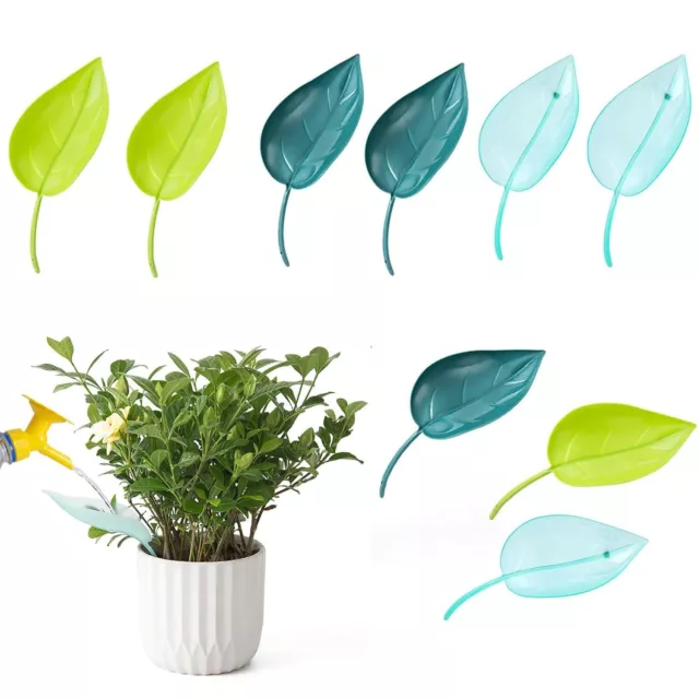 9PCS Watering Funnel Leaf Shaped Potted Plants for Garden Plants Flowers Garden