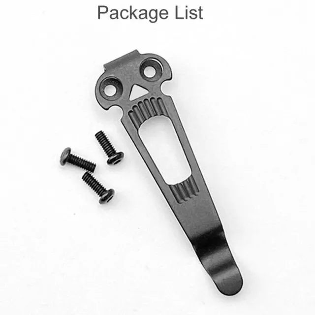 Stainless Steel Clip Back Waist Clips With Screws For Benchmade For Emerson