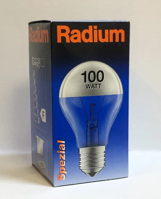 Ampoule OSRAM Radium E27 60W Argent Miroir - Lumière Chaude, Effet Spot, Pour Intérieur/extérieur