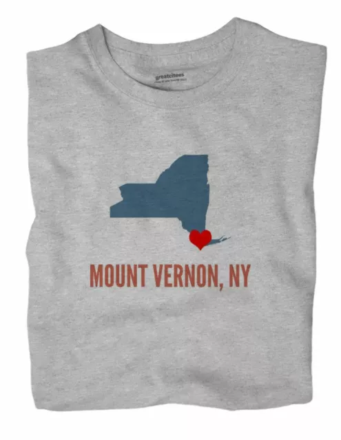 Mount Vernon New York NY T-Shirt HEART