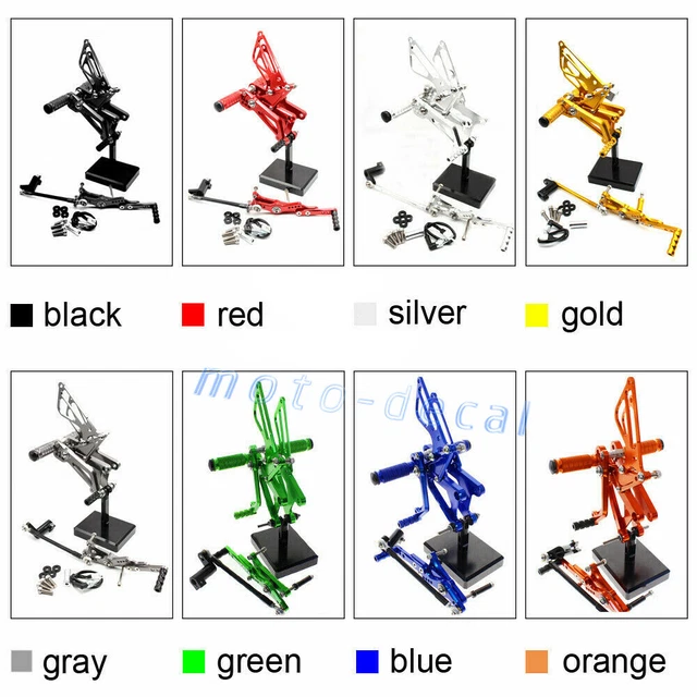 CNC Rearset Footrest Foot Pegs Pedals Shifter Shift For 2013-2017 Daytona 675R