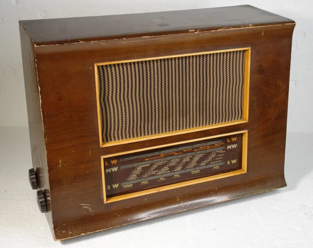 VINTAGE FERRANTI 245 Valve Radio Receiver LW MW & SW for Renovation £49 ...