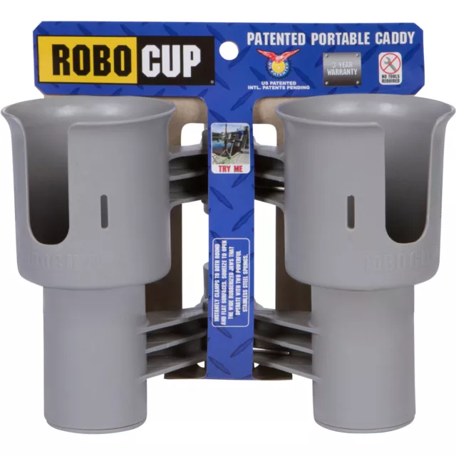 * 2er ER-PACK ANGEBOT * ROBOCUP-KLEMME AUF GETRÄNKTASSENHALTER CADDY * KOSTENLOSER VERSAND IN DIE USA * 3