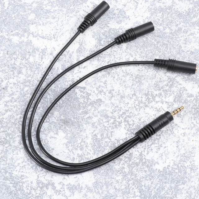 Adaptateur Câble Y Audio 3,5 Mm - Séparateur Casque/micro En 2 Prises Femelles - Pour PC, Ordinateur Portable, Smartphone - Longueur 20 Cm - 8