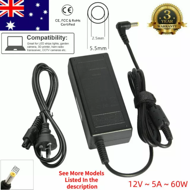 12v 5A 5amp Mains Charger for Snap On Portable Power PORPR 1700 Booster Pack AU