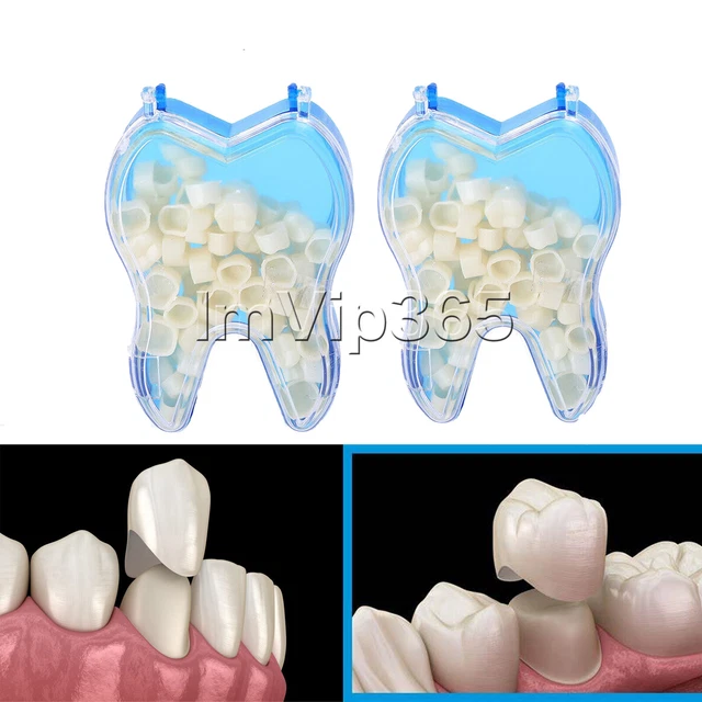 DENTAL TEMPORARY CROWNS Anterior Front/Posterior Molar Resin Tooth