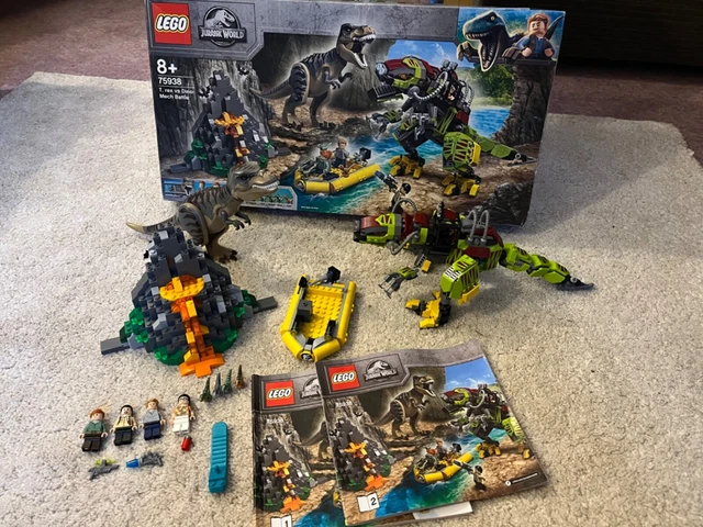 LEGO JURASSIC WORLD: T. rex vs Dino-Mech Battle 75938 with box and ...