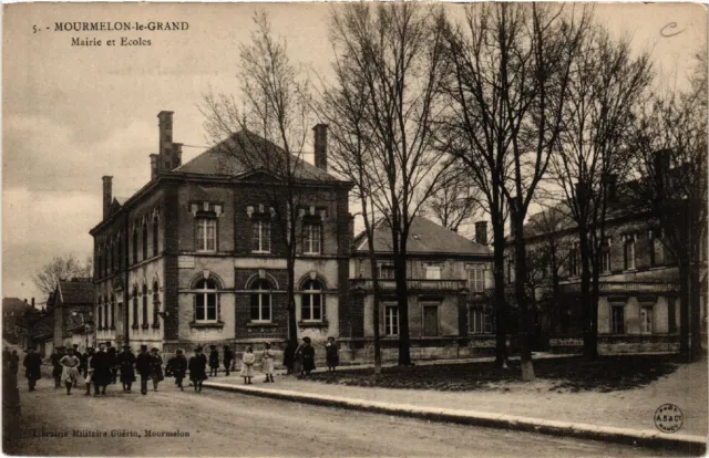 CPA MOURMELON-le-GRAND Town Hall and Schools (490869)