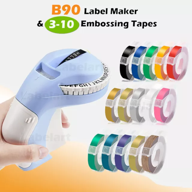 Dymo 3D 9mm Embossing Tape Compatible for Dymo Junior Omega Embosser Label Maker