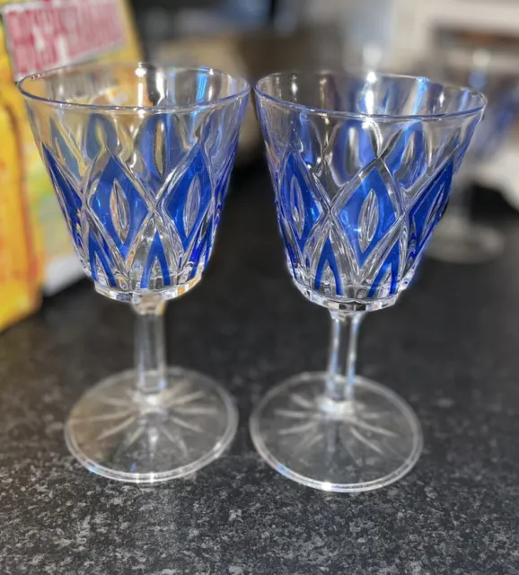 6 Different Varient Of Drinking Glasses - Colour Blue - Brand Unknown - Nice 3