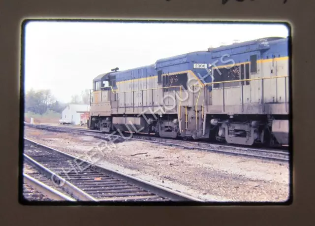 Original  '76 Ektachrome Slide DH Delaware Hudson 2306 U23B AP20 action    38B53