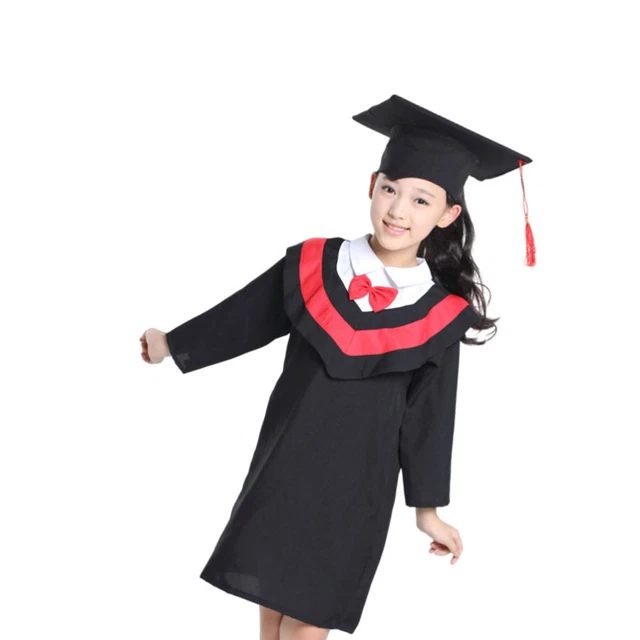 Abito finale e cappello costume nero materiale sfuso regalo