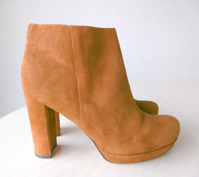 Bottines Low Boots à Talon Compensé Daim Camel 37 RARMA