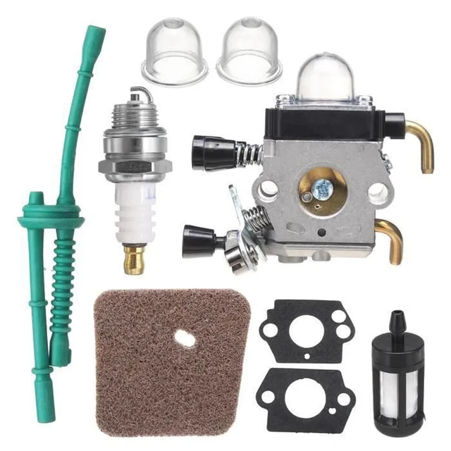 Kit De Réparation Carburateur VGOL (2 Pièces) – Compatible Stihl FS38 FS55 HS45 BG45 Et Zama C1Q-S – Joints, Diaphragmes, Poire D’amorçage
