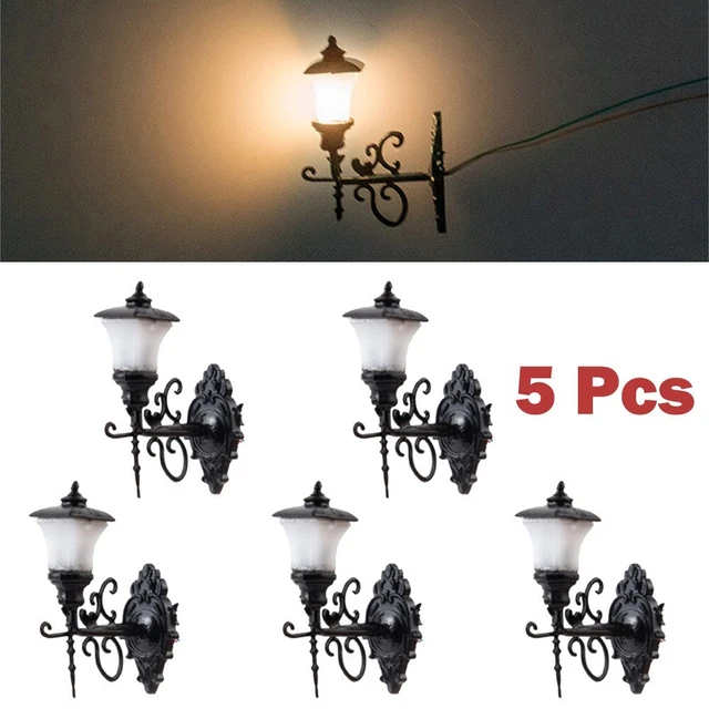30pcs modèle de lampe de train de chemin de fer LED 3V lampadaire de
