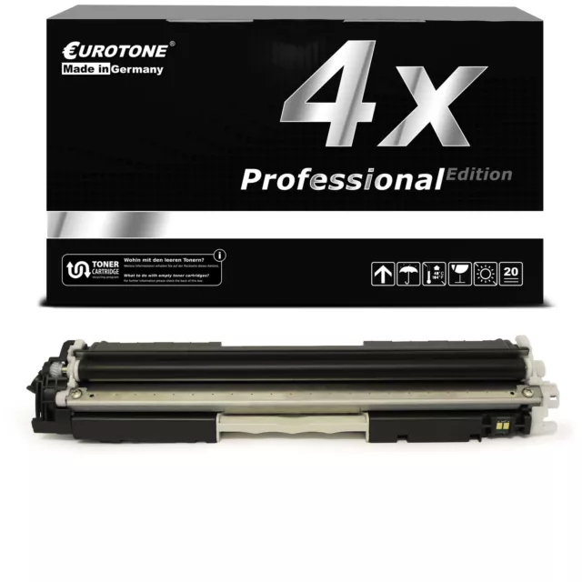 4x Pro Cartuccia Nero per Canon i-Sensys LBP-7018-c LBP-7010-c