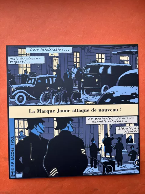 Jacobs Serigraphie Carte De Voeux  Blake Et Mortimer 1993 Rare Variante Couleur