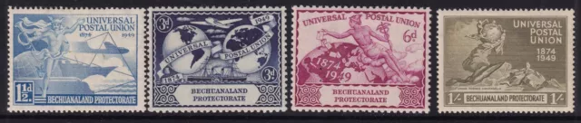 BECHUANALAND PROTECTORATE GVI SG138-141, anniversary of UPU set, mounted mint