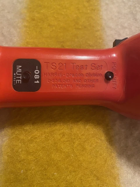 Harris-Dracon Division TS21 Test Set Telephone Lineman's Handset Phone Equipment 2