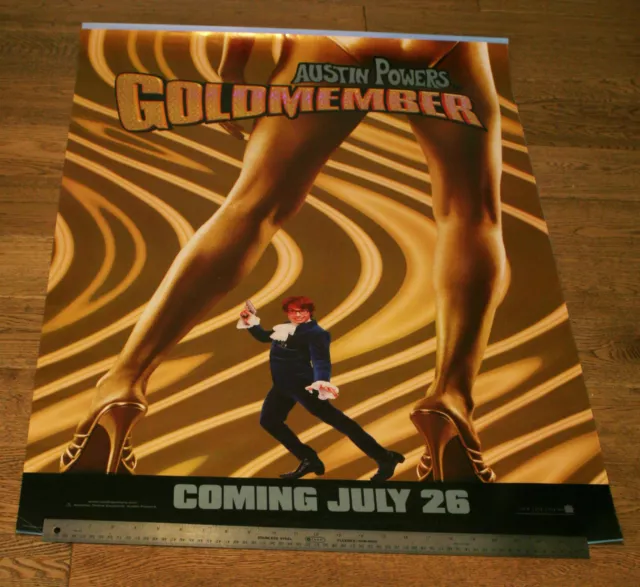 AUSTIN POWERS GOLDMEMBER - ROLLED ORIGINAL 1-Sheet MOVIE FILM TEASER Poster 2002