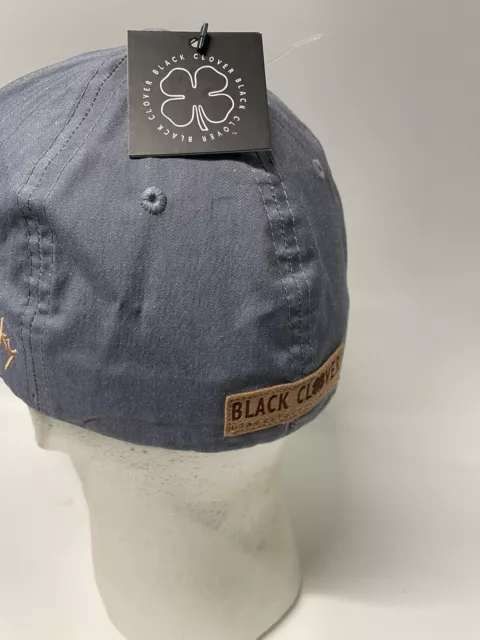 NEW BLACK CLOVER Live Lucky BC Fitted S/M Golf Hat/Cap Suede Luck ...