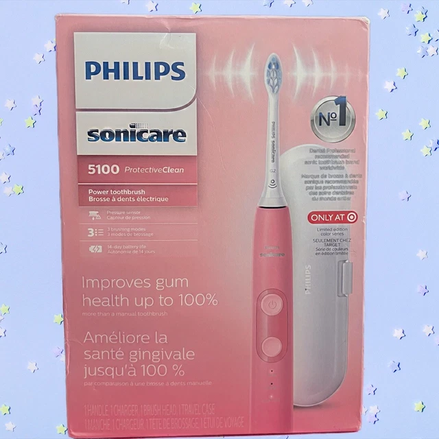 Cepillo de dientes eléctrico Philips Sonicare 5100 ProtectiveClean rosa edición limitada