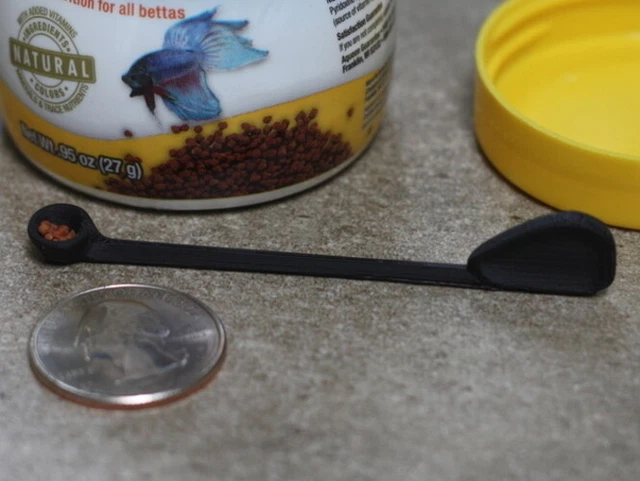 Small Fish Food Spoon Scoopers (3-pack) Dispensing Micro Measure Feeder