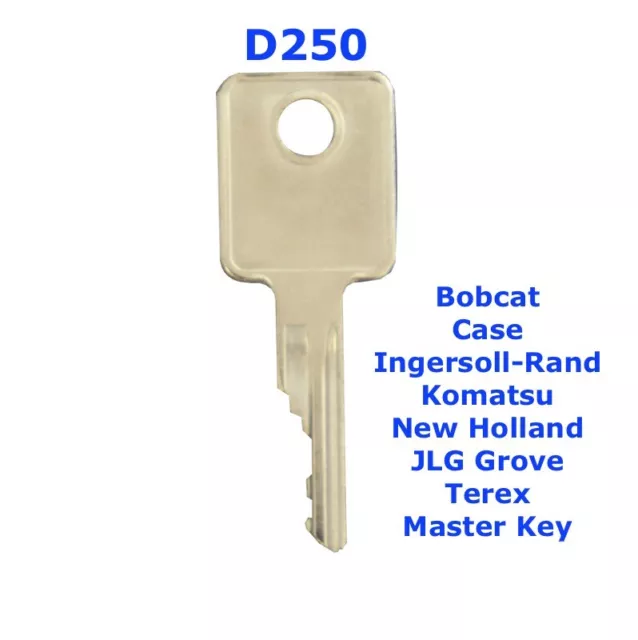 D250 Case IH Bobcat Ingersoll-Rand Master Plant Excavator Digger Tractor Key