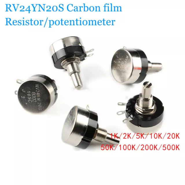RV24YN20S Adjustable carbon film resistor/potentiometer 1K/10/20/50/100/200/500K