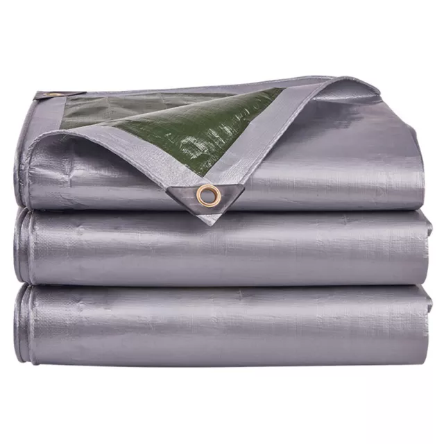 Waterproof Tarp Cover 10 Mil Thick Heavy Duty Tarpaulin for Car Boat,RV, Pool