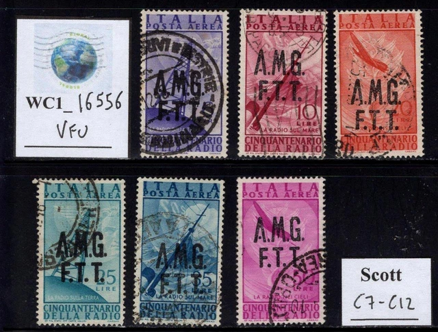 WC1_16556. ITALY: TRIESTE AMG FTT. 1947 RADIO air set. Sc. C7-C12. Used