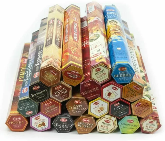 Hem Aromatic Incense Sticks Assorted Range Incense Stick Various Fragrance 20 PK